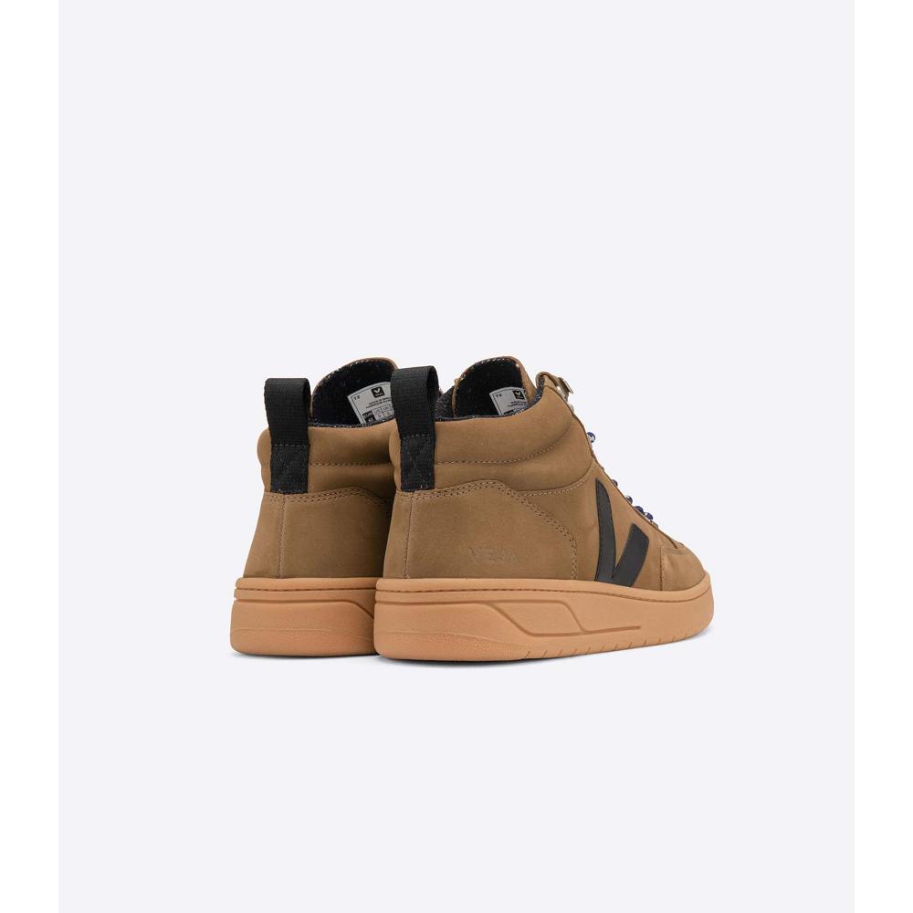 Men's Veja RORAIMA NUBUCK High Tops Coffee | SG 116QMA